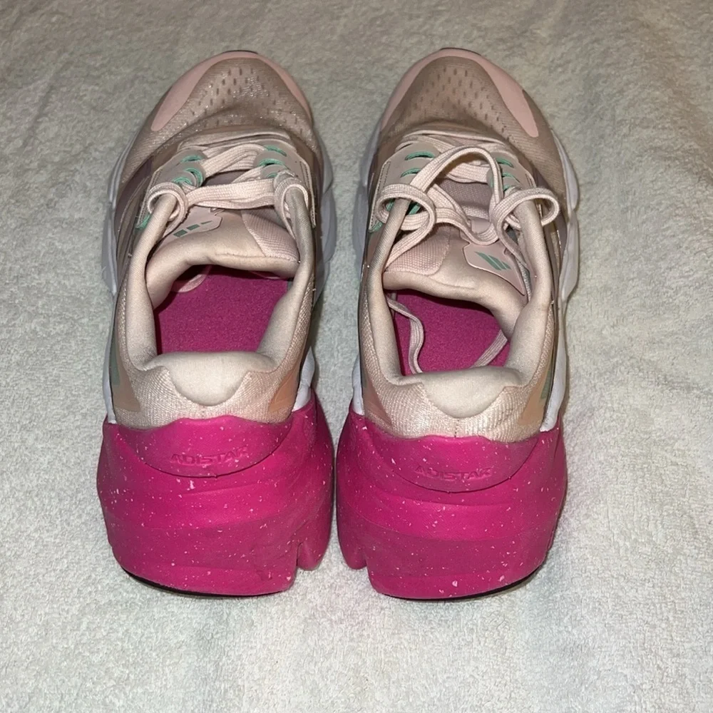 Adidas Women's pink and green Sneakers